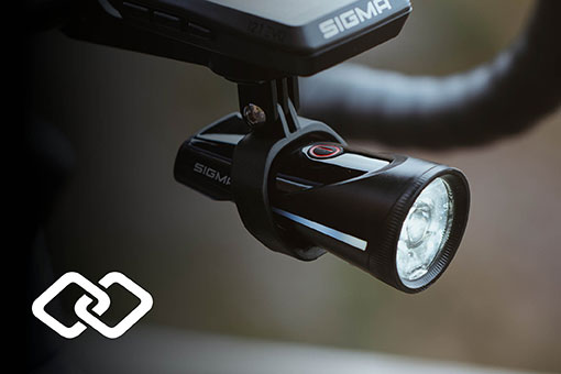 SIGMA AURA front light and RECO 81 LINK rear light in combination