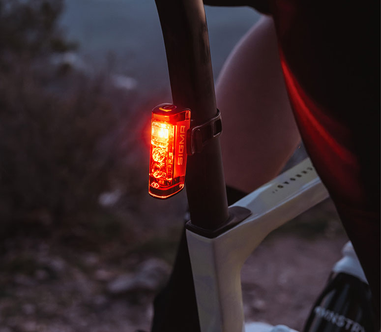 HIRO 50 am Fahrrad montiert